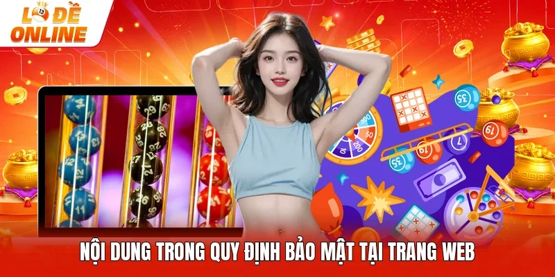 Nội dung trong quy định bảo mật tại trang web